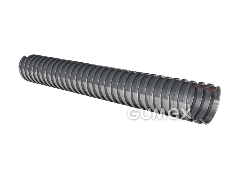 Kabelschutz S, 13/16mm, IP40, verzinkter Stahl, -50°C/+300°C, grau, 